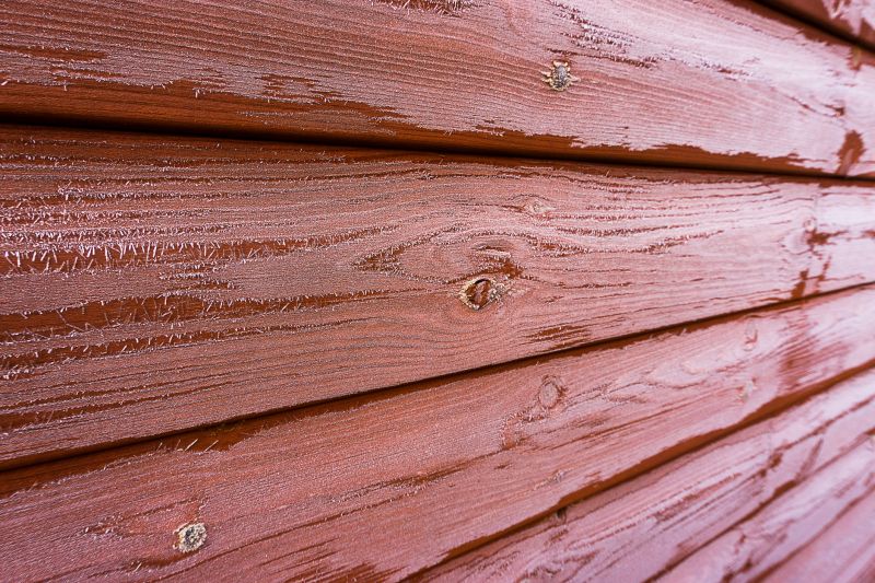 Close-up of Cleaned Cedar Surface